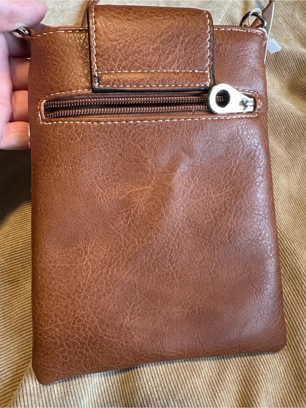 👜 NWT Western Lily Cow Print Crossbody Phone Bag Wallet - Picture 5 of 7